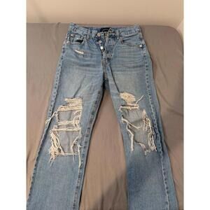 Aeropostale 90s Baggy Ripped Jeans Size 2